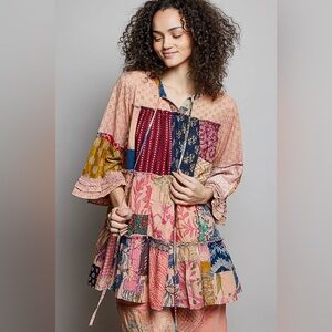 P5 new POL boho patchwork top small medium large can buy pants boutique